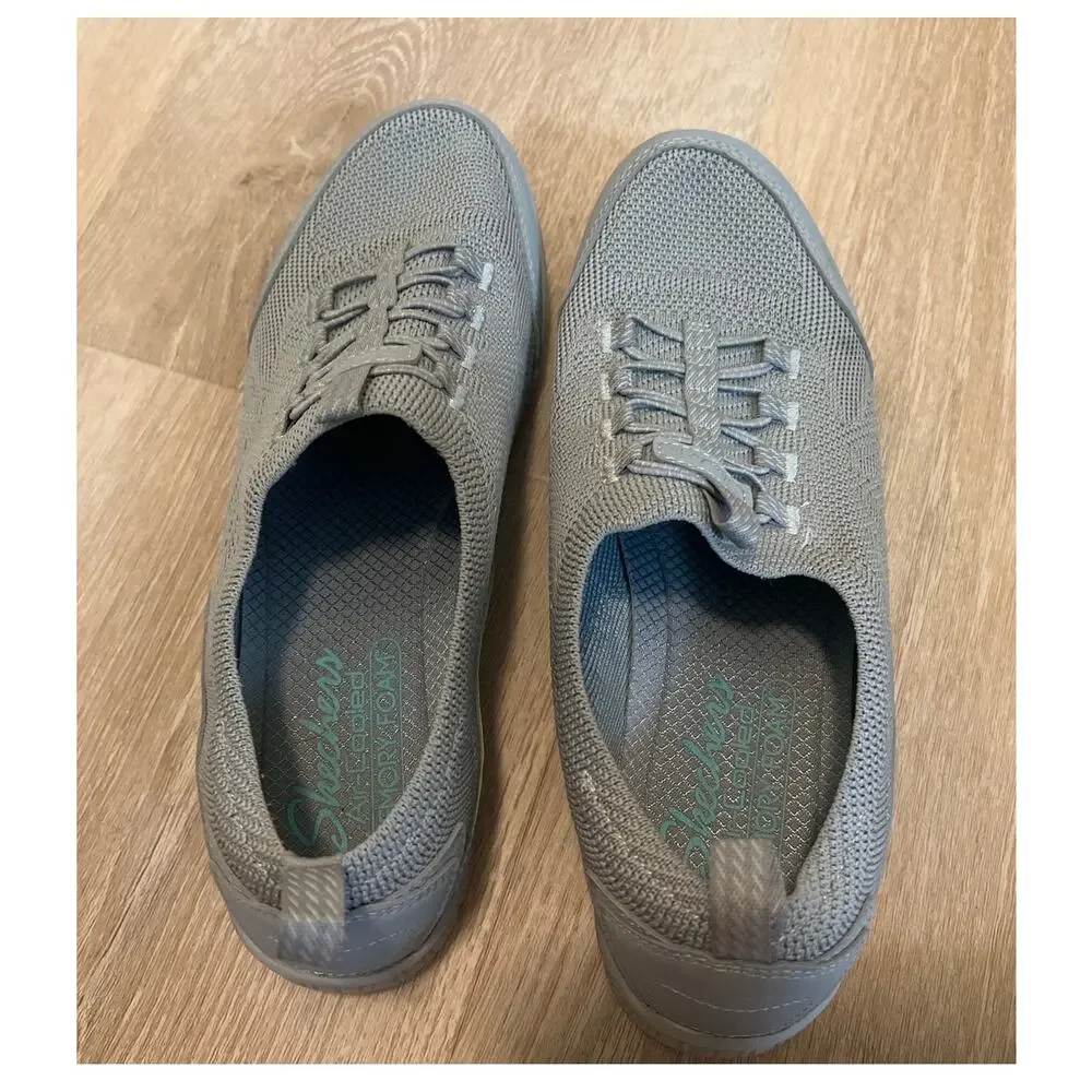 Skechers Woman Be-Cool -My Goals Shoe 100346 Size 8.5 Gray Slip On - Picture 7 of 8